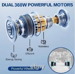 All-Terrain Folding Electric Wheelchair for Adult, 12AH Battery, 360W Power Motor