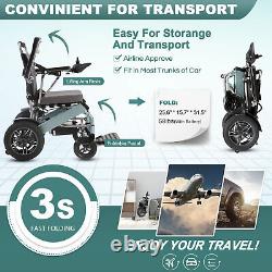 All Terrain Folding Electric Wheelchair for Adults, Long Range (Up to 15 Miles)