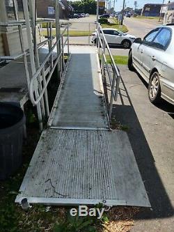 Aluminum Scooter Wheelchair Handicap Ramp, 20' Ramp, with 3 Platform, Pick Up Only