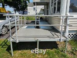 Aluminum Scooter Wheelchair Handicap Ramp, 20' Ramp, with 3 Platform, Pick Up Only