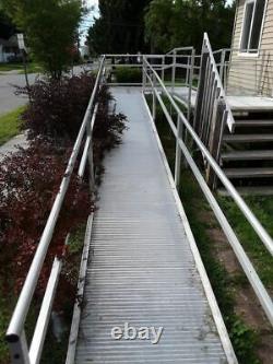 Aluminum Scooter Wheelchair Handicap Ramp, 29' Ramp, with 3 Platforms, Pickup Only