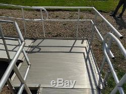 Aluminum Scooter Wheelchair Handicap Ramp, 30' Ramp, with 2 Platform, Pick Up Only