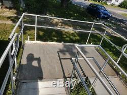 Aluminum Scooter Wheelchair Handicap Ramp, 44' Ramp, with 2 Platform, Pick Up Only