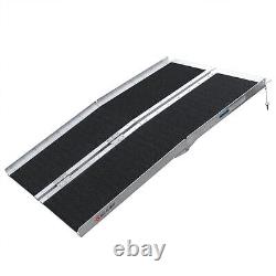 Aluminum Wheelchair Ramp 5FT Folding Scooter Mobility Handicap Threshold Ramps