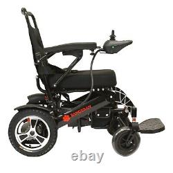 Automatic Folding Electric Mobility Wheelchair 365lb Capacity Long Range Black