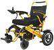 Automatic Folding Lightweight Electric Wheelchair Foldable Portable Gold Frame