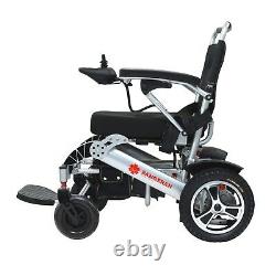 Automatic Folding Medical Compact Mobility Wheelchair Foldable Portable Silver