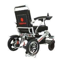 Automatic Folding Medical Compact Mobility Wheelchair Foldable Portable Silver