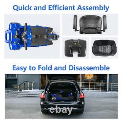 Big 3 Wheel Mobility Scooter Electric Powered Mobile Folding Wheelchair Device