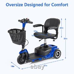 Big 3 Wheel Mobility Scooter Electric Powered Mobile Folding Wheelchair Device