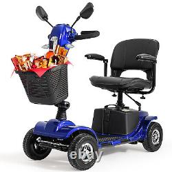 Big 4 Wheels Mobility Scooter Electric Power Wheel Chairs Slop Protection Brakes