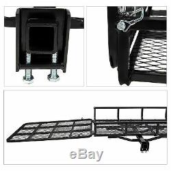 Black Mobility Carrier Wheelchair Electric Scooter Rack Hitch Medical Ramp New