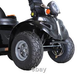 Black New 4 Wheel Electric Mobility Scooter Heavy Duty Travel Power Wheel Chairs