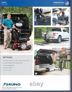 Bruno ASL 250 Electric Scooter Wheelchair Lift with Swingaway and Brake Light