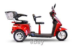 E-Wheels EW-66 2 Passenger Heavy Duty 700 Watt Electric Trike Mobility Scooter