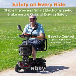 ENGWE 4 Wheel Mobility Scooter, Elderly Dechtable Wheelchair Device Heavy Duty