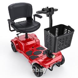 ENGWE 4 Wheel Mobility Scooter Electric Power Mobile Wheelchair withBasket Red