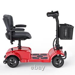 ENGWE 4 Wheel Mobility Scooter Electric Power Mobile Wheelchair withBasket Red