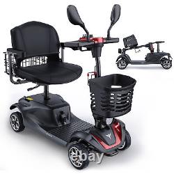 ENGWE Anti-Slip Wheel Electric Wheelchair 4 Wheel Folding Electric Scooter Black