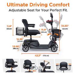 ENGWE Electric Wheelchair 4 Wheel Anti-Slip Wheel Folding Electric Scooter 250W