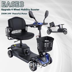 ENGWE Electric Wheelchair 4 Wheel Folding Electric Scooter 250W 24V 330lbs Black