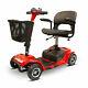 Ewheels 4 Wheel Travel Electric Battery Medical Mobility Scooter, Red (used)