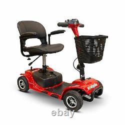 EWheels 4 Wheel Travel Electric Battery Medical Mobility Scooter, Red (Used)
