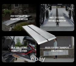 EZ-Access Single Fold Portable Aluminum Wheelchair and Scooter Suitcase Ramp