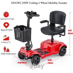 Ease 4 Wheel Mobility Scooter, Electric Power Mobile Scooters for Seniors Adult