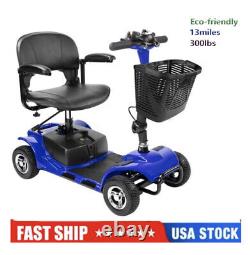 Elderly, Adult Electric Scooter 4 Wheels Mobile Powered Wheelchair For Travel