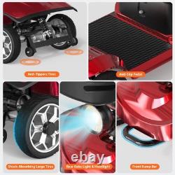 Electric 4-Wheel Mobility Scooter 350W for Adults Seniors 15 Miles All-Terrain