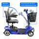 Electric 4 Wheel Mobility Scooter Motorised Power Portable Folding Wheelchair Us