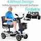 Electric Drive Medical Power Scooter 4wheel Travel Mobility Wheelchair For Adult
