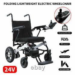 Electric Folding Lightweight Power Wheelchair Mobility Aid Motorized Wheel Chair