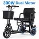 Electric Mobility Scooter 3 Wheel For Adult Senior 300w Dual Motor, Ccs? , 3-speed