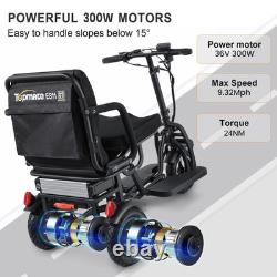 Electric Mobility Scooter 3 Wheel for Adult Senior 300W Dual Motor, CCS? , 3-speed