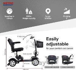 Electric Mobility Scooter Power Wheel Chair Electric Device Compact for Travel
