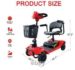Electric Mobility Scooter for Outdoor Driving. Motorized Mobility aid Device, Co
