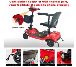 Electric Mobility Scooter for Outdoor Driving. Motorized Mobility aid Device, Co