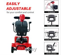 Electric Mobility Scooter for Outdoor Driving. Motorized Mobility aid Device, Co