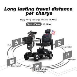 Electric Power Mobility Scooter 4 Wheel 300W Travel Wheelchair Drive for Seniors