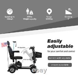 Electric Power Mobility Scooter 4 Wheel 300W Travel Wheelchair Drive for Seniors