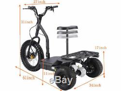 Electric Power Off Road Trike 3 Wheel Scooter Handicapped Disabled Wheelchair