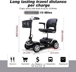 Electric Powered 4 Wheel Mobility Scooter for Seniors