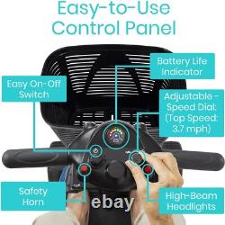 Electric Powered Wheelchair Device with Charger & Basket for Adults, Elderly
