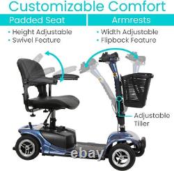 Electric Powered Wheelchair Device with Charger & Basket for Adults, Elderly