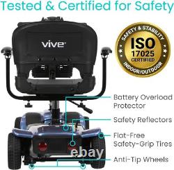 Electric Powered Wheelchair Device with Charger & Basket for Adults, Elderly
