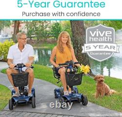 Electric Powered Wheelchair Device with Charger & Basket for Adults, Elderly