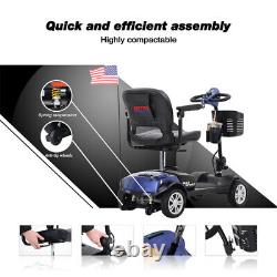 Electric Scooter Mobility Scooter 4 Folding Wheel Wheelchair Travel NO FLAG SUV