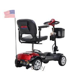Electric Scooter Mobility Scooter 4 Folding Wheel Wheelchair Travel NO flag